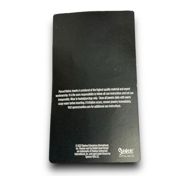 Playboy Bunny CZ 3/4” 19 MM 316L Surgical Steel Screw Fit Tunnels - Picture 7 of 8